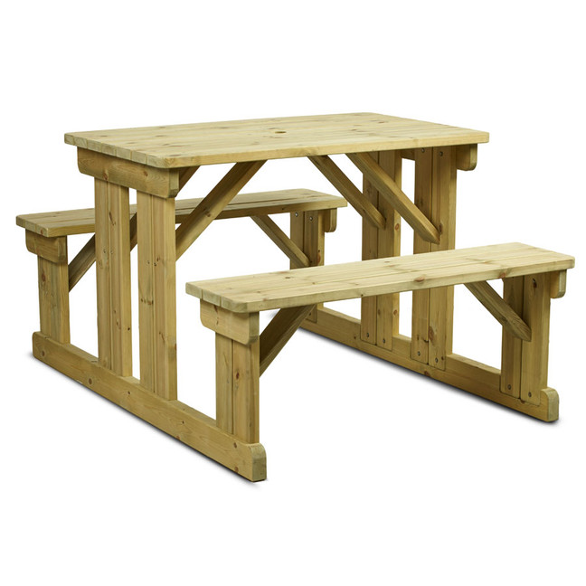 Newport Walk-In Picnic Bench - 8 Seater - 8 Seater Picnic Table