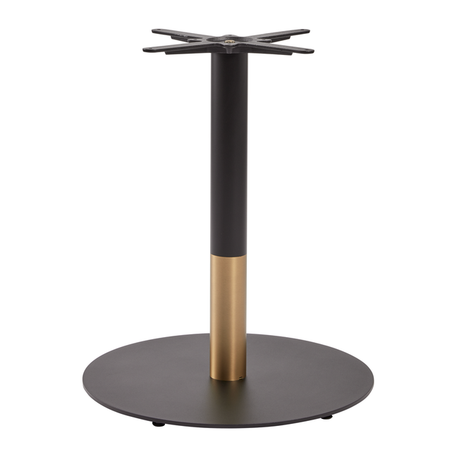 boston sleek_table base_dining_black_gold_large_round