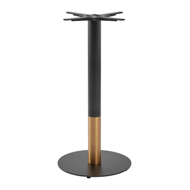 boston sleek_table base_black_gold_small_round_mid height