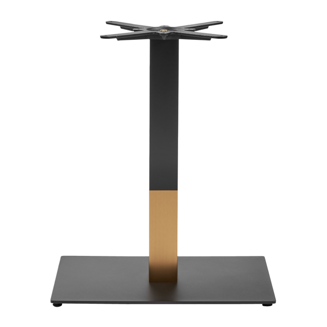 boston sleek_table base_black and gold_small rect_dining