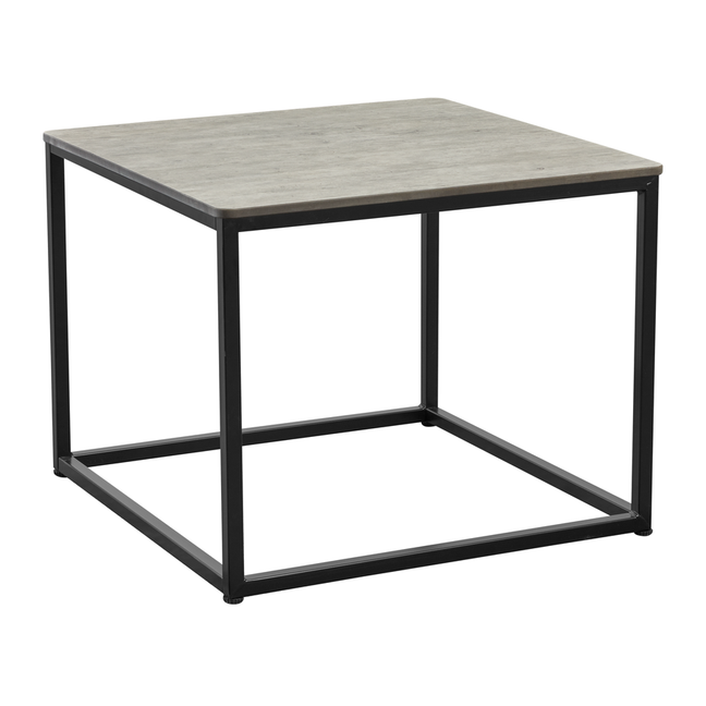 melrose coffee table_square_cement_black base_'textured'