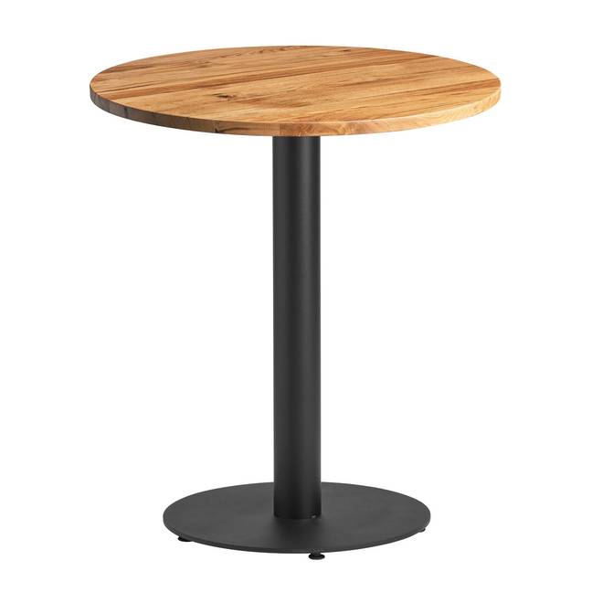 Character Oak Complete Dining Table -  Natural Oak with Boston Black Base