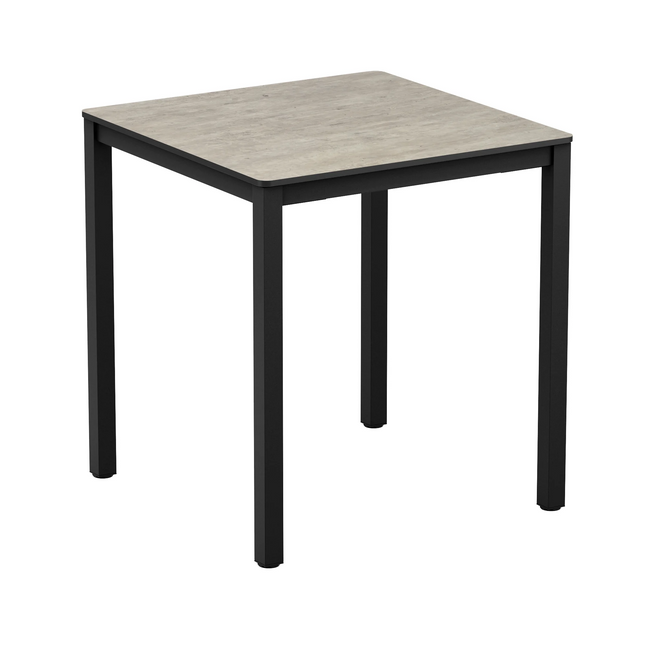 Extrema Cement 'Textured' - Black Dining Table