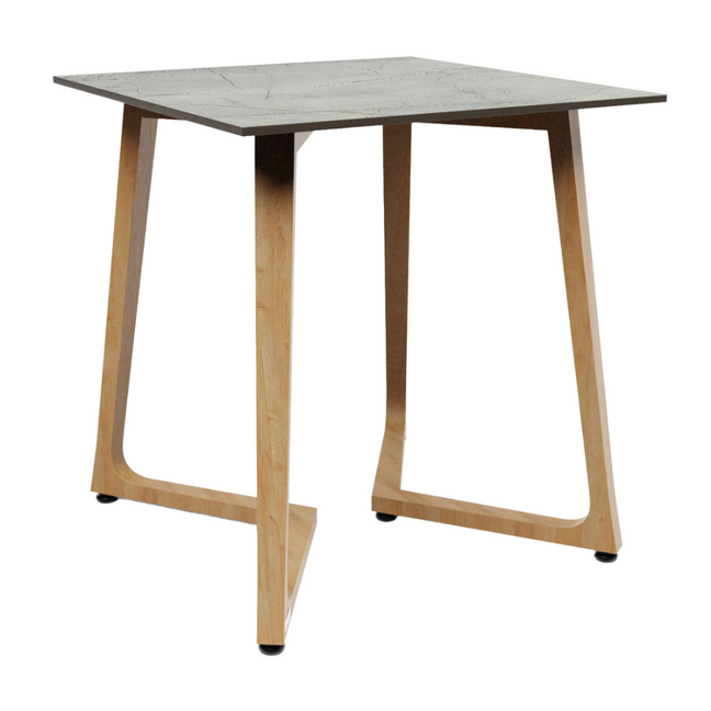 Wings Dining Table - Oak - 70x70cm - 12mm HPL Table Top