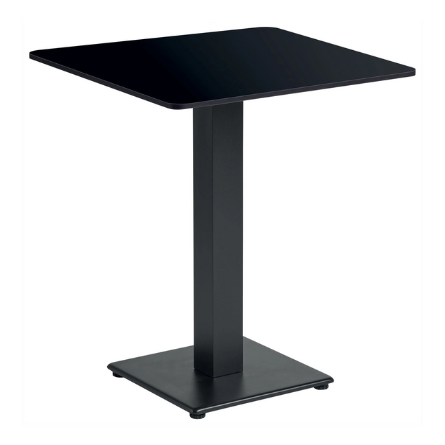 Extrema Complete Dining Table - Black with Anzio Black Base