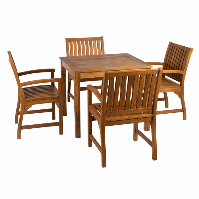 Hardy Square Dining Set - 1no. Table and 4no. Armchairs colour options