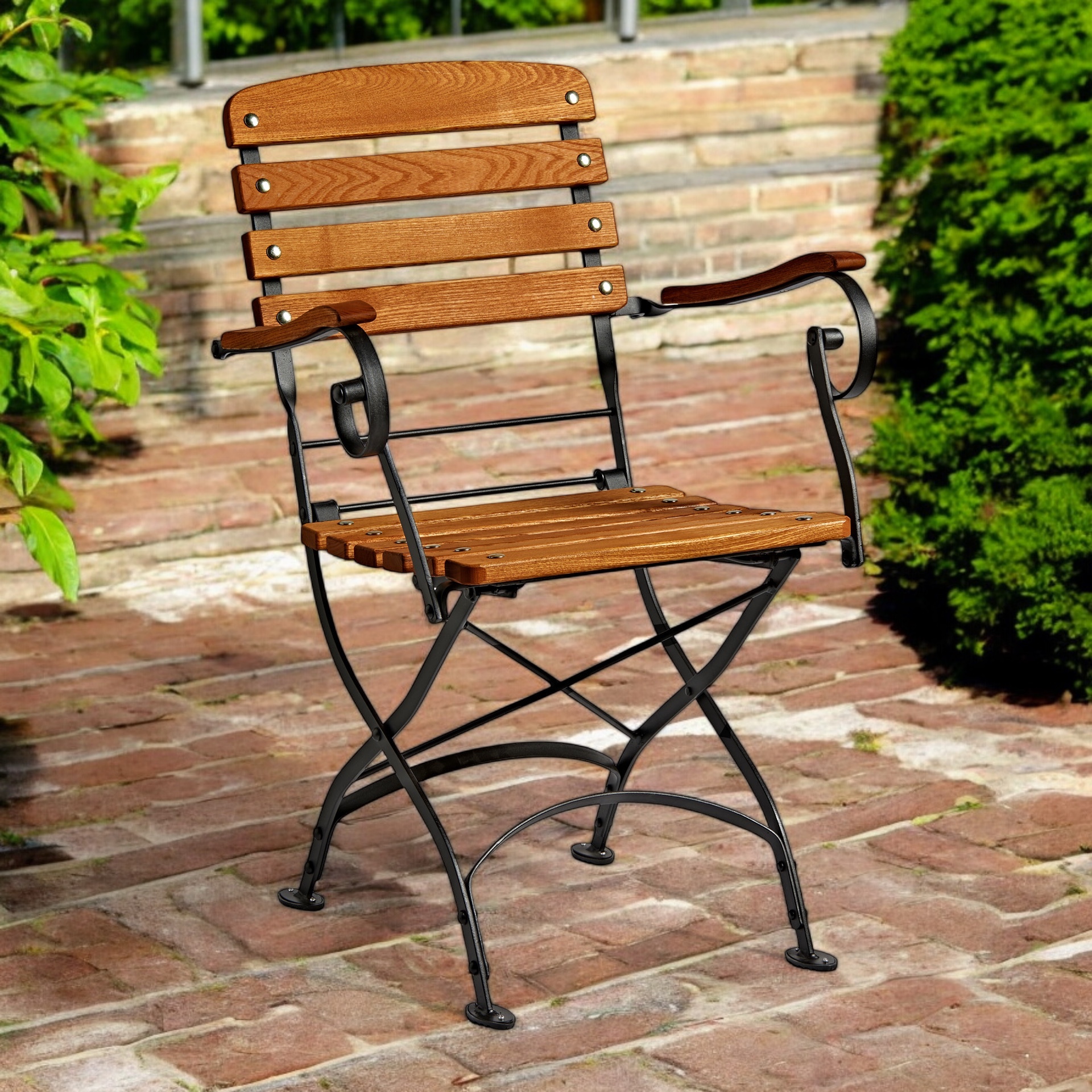 Easy Chair Price Wrought Iron Folding Chairs ARCH FOLDING ARM