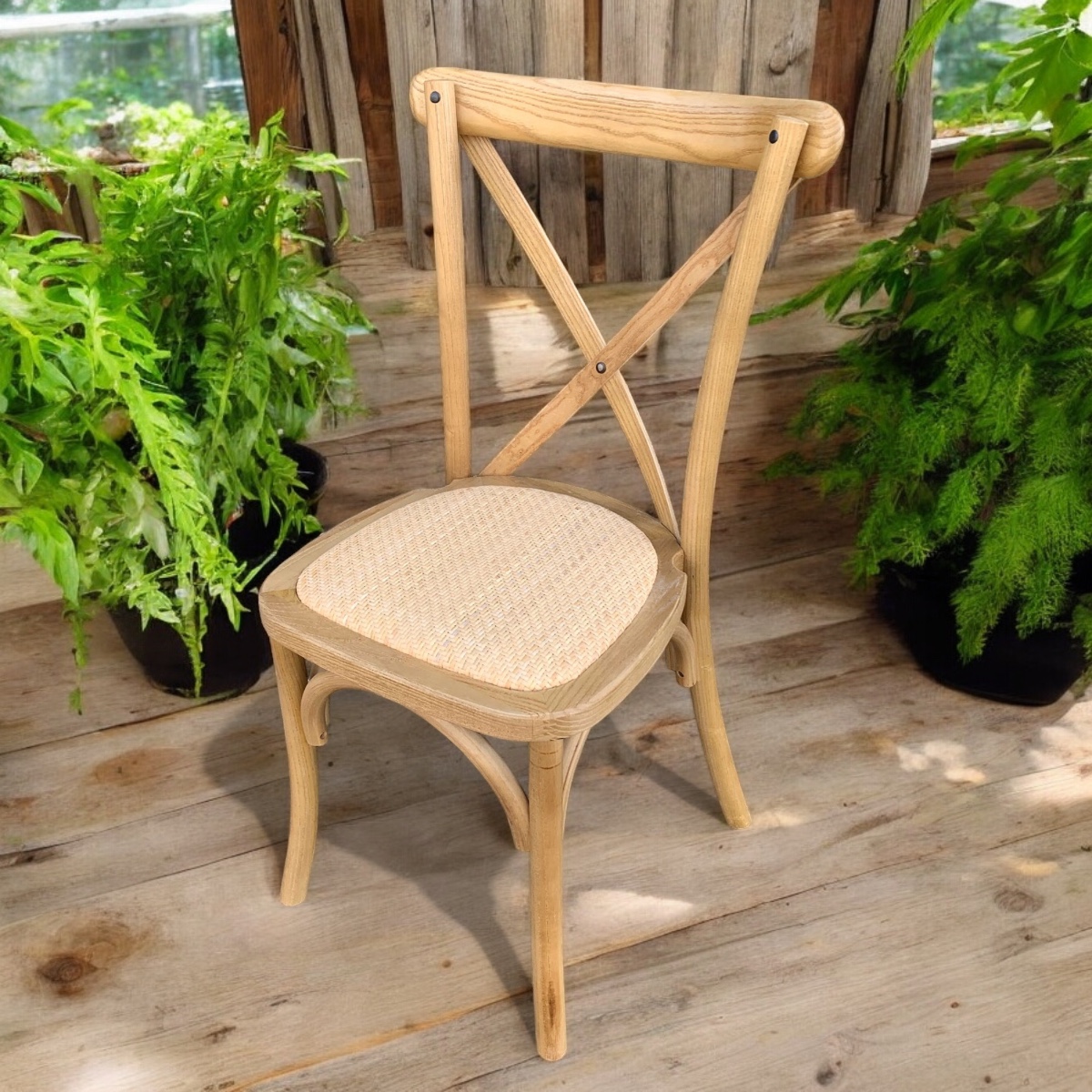 Elmwood-Rattan Cross Back Chair Château Wholesale Cross Back Chair