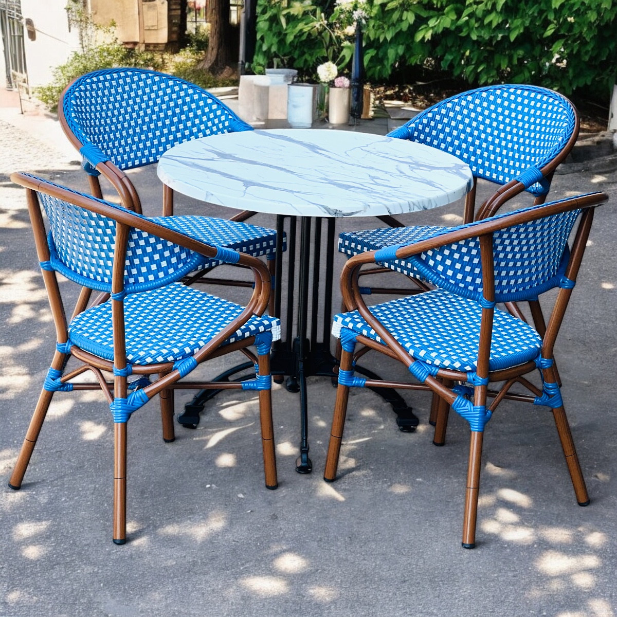 Corsica Woven French Bistro Style Cafe Dining Set