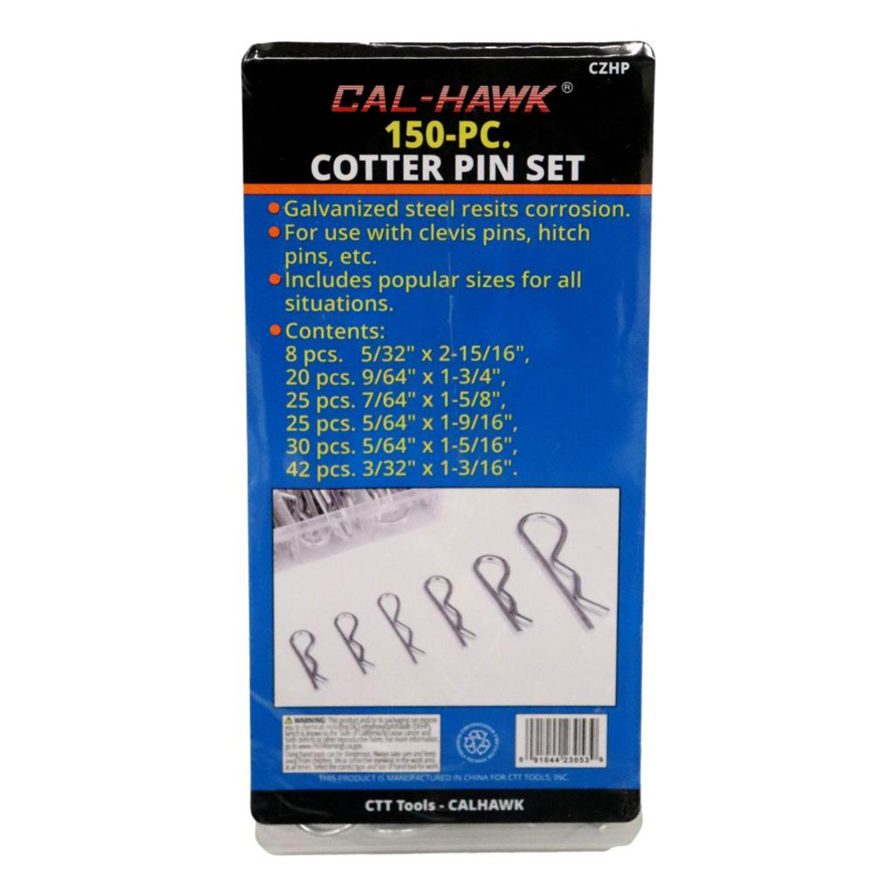 150 Pc Cotter Pin Set 