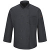 Chef Designs Men's Chef Coat with MIMIX and OilBlok - 042X Charcoal