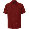 Chef Designs Men's Short Sleeve Chef Coat with MIMIX and OilBlok - 046X Fireball Red