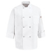 Chef Designs Eight Pearl Button Chef Coat with Thermometer Pocket- 0413WH