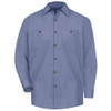 Men's Geometric Microcheck Work Shirt - SP14DN