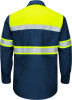 Long Sleeve High Visibility Ripstop Work Shirt - Red Kap SY70YN - Back