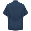 Red Kap Men's Zip-Front Smock - KP44 Navy Back