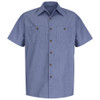 Men's Geometric Microcheck Work Shirt - SP24DN