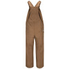 Bulwark Flame Resistant Insulated Brown Duck Bib Overall - BLN6 Back