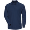 Bulwark FR Classic Long Sleeve Polo - CoolTouch 2 - SMP2 Navy Front View