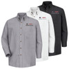 Buick GMC Men's Long Sleeve Poplin Dress Shirt in 3 color Options.