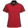 Red Kap Women's Short Sleeve Performance Knit Two Tone Polo in Royal Blue Charcoal - SK53RC