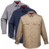 Portwest Bizflame Flame Resistant Shirt - FR89 Gray Navy or Khaki