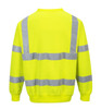 Portwest Hi-Vis Sweatshirt - B303YE Back View
