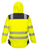 Portwest Vision Hi-Vis Rain Jacket - T400 Back View