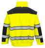 Portwest Hi-Vis Classic Bomber Jacket - UC466 Back View