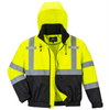 Portwest Hi-Vis Premium 2-in-1 Bomber - US364 - Outer Jacket View