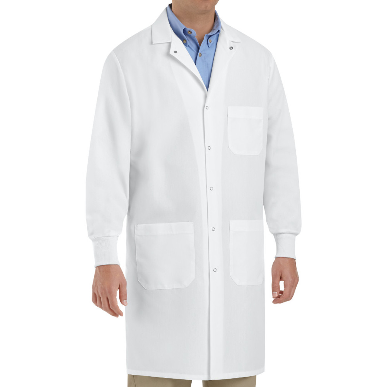 red lab coats for women