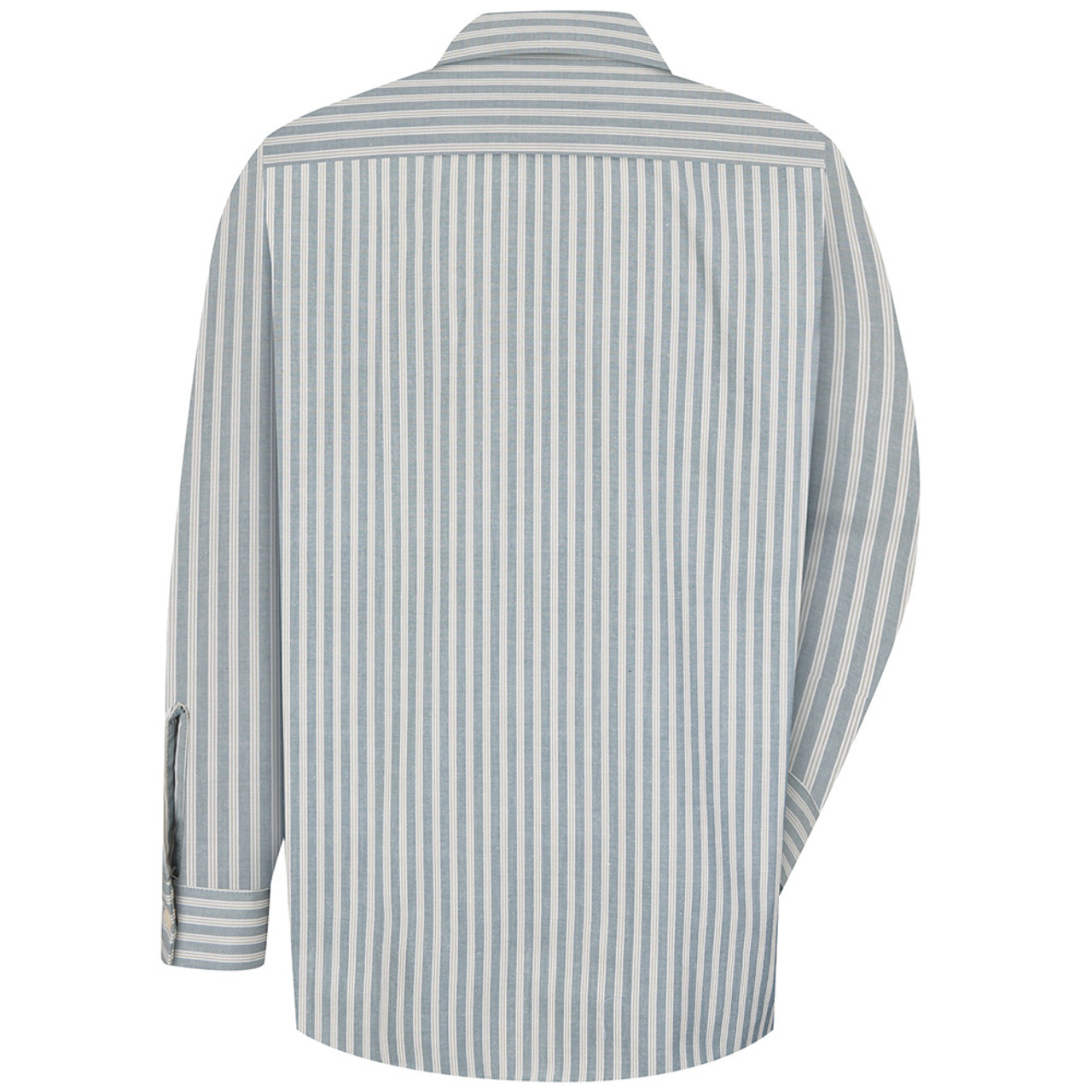 Red Kap Mens Industrial Stripe Work Shirt
