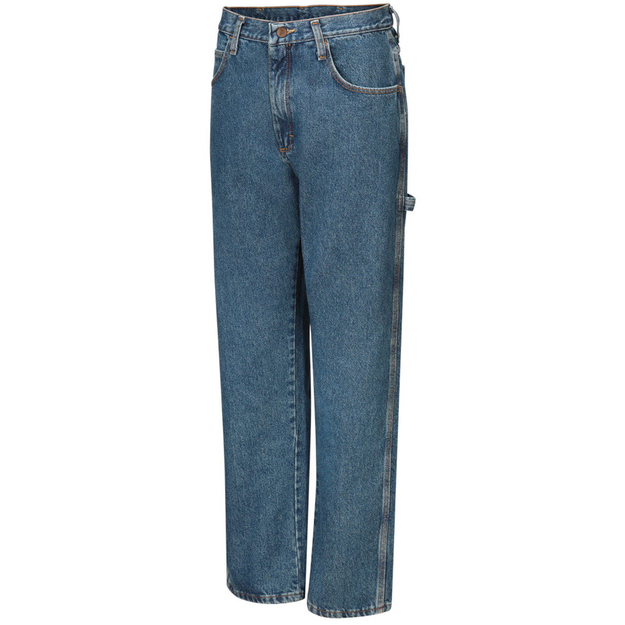 New Carpenter Jeans / Dungaree Five Pocket Hammer Loop Work Stonewashed  Jeans