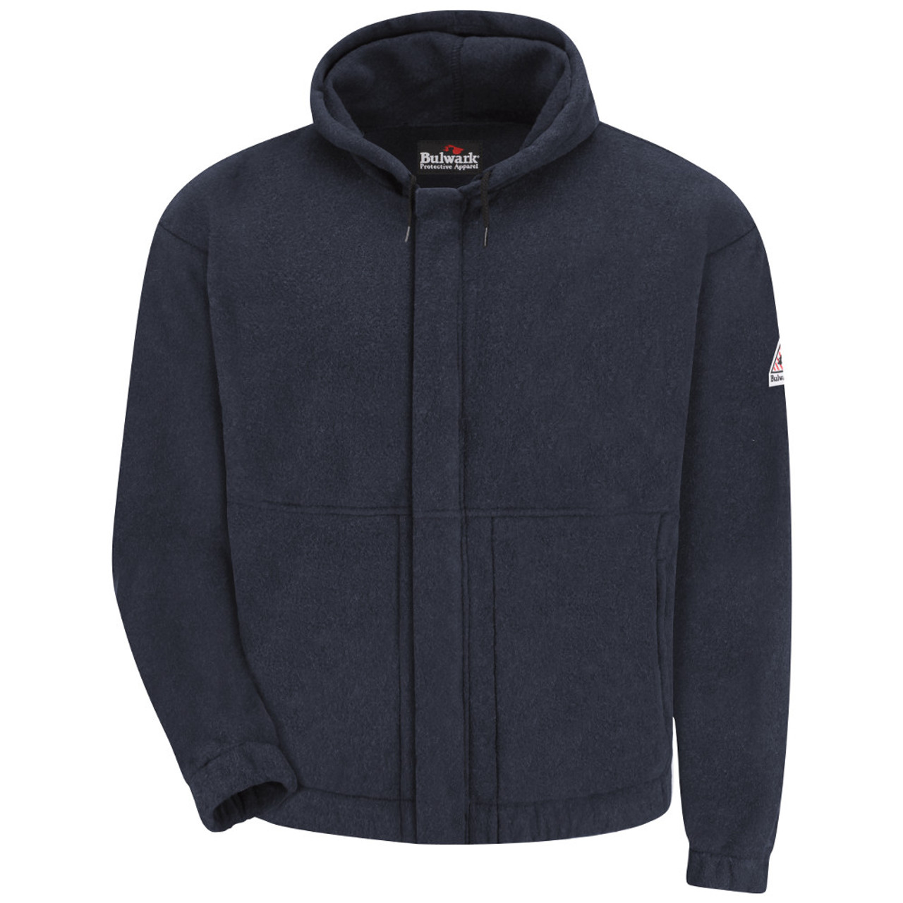 Zip-Front Hooded Fleece Sweatshirt - Cotton/Spandex Blend - CAT 2