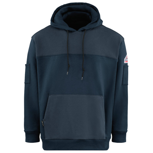 Bulwark Men's FR Fleece Hoodie - SMM4NV Navy Bulwark Men's FR Fleece Hoodie - SMM4NV Navy