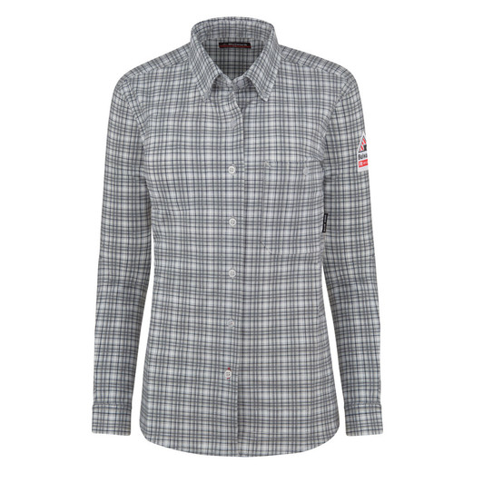 Bulwark FR Women's Flex Knit Button Down Shirt - STG3CH
