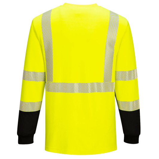 Portwest FR Hi-Vis 2-Tone Crew - FR709 Back View Portwest FR Hi-Vis 2-Tone Crew - FR709 Back View