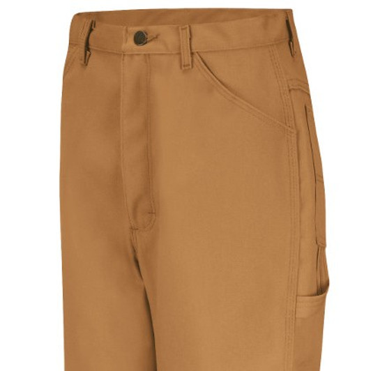 Red Kap Men's Blended Duck Carpenter Pant - PD30BD, Front Closeup Red Kap Men's Blended Duck Carpenter Pant - PD30BD, Front Closeup