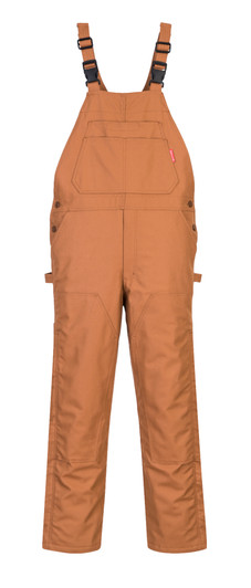 Portwest Duraduck Flame Quilt Lined Bib Overall - UFR49 Brown Portwest Duraduck Flame Quilt Lined Bib Overall - UFR49 Brown