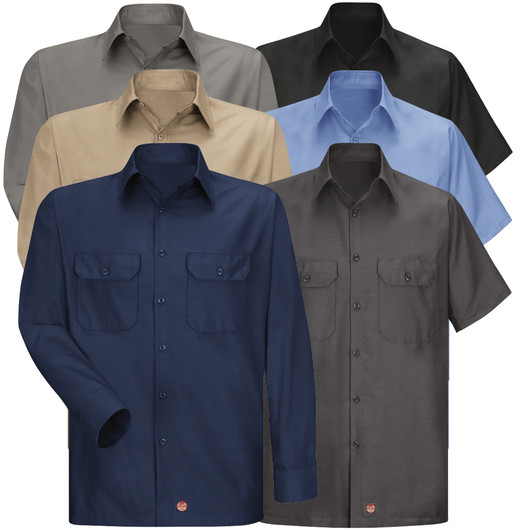 Oldsmobile Service Red Kap Short Sleeve Two-Tone Mechanic Shirt –