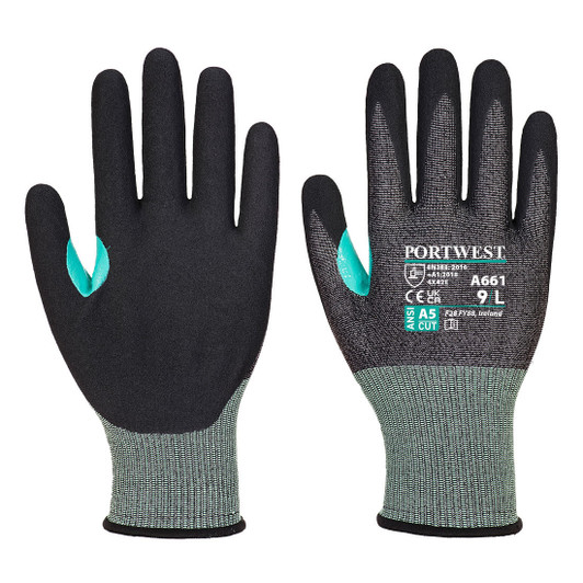 Portwest CS VHR18 Nitrile Foam Cut Glove - A661 Portwest CS VHR18 Nitrile Foam Cut Glove - A661