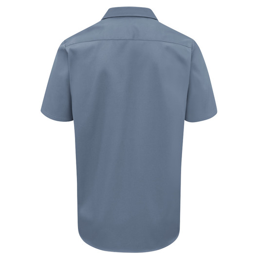 Red Kap Men's Short Sleeve Wrinkle-Resistant Cotton Work Shirt - SC40PB