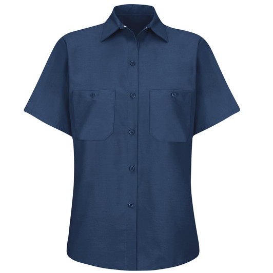 Red Kap Women's Short Sleeve Industrial Work Shirt - SP23NV