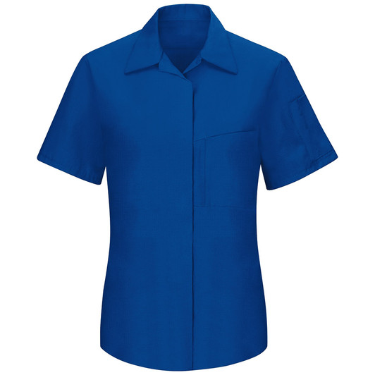 Red Kap Women's Short Sleeve Performance Plus Shop Shirt with Oilblock Technology - SY41RB