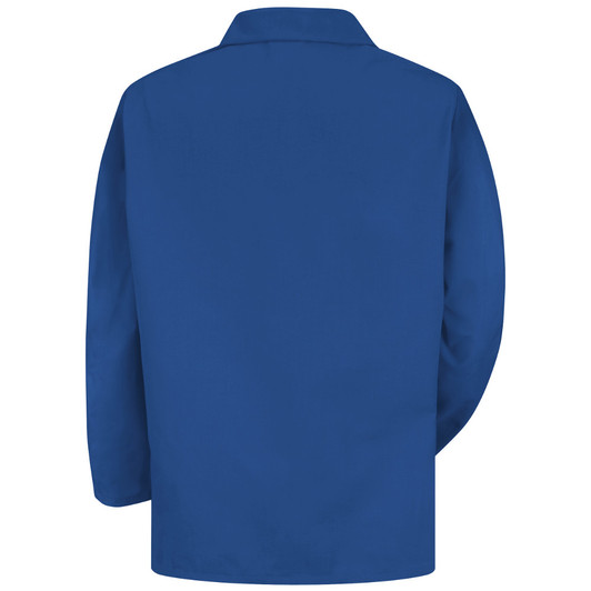 Red Kap Men's Lapel Counter Coat - KP10 Royal Blue Back View