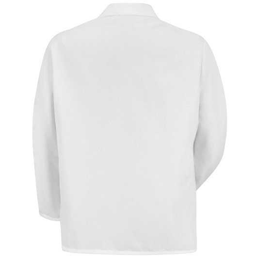 Red Kap Men's Specialized Lapel Counter Coat - KP16WH - Back View