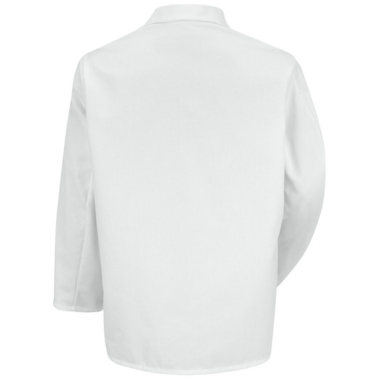 Red Kap Men's Notch Collar Lapel Counter Coat - 4010 Back View