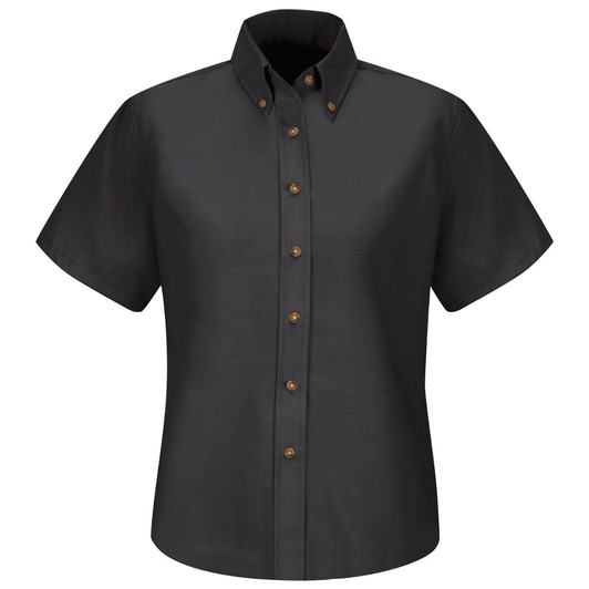 Women's Poplin Dress Shirt - SP81BK Back