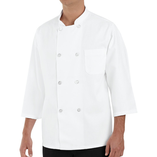 Chef Designs Three-Quarter Sleeve Chef Coat - 0402 Chef Designs Three-Quarter Sleeve Chef Coat - 0402