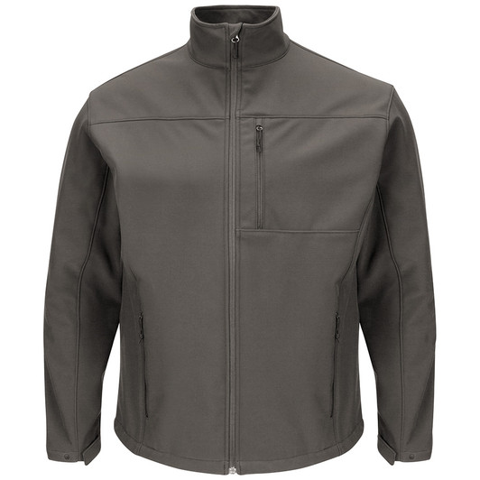 Red Kap Men's Deluxe Soft Shell Jacket JP68CH Charcoal Red Kap Men's Deluxe Soft Shell Jacket JP68CH Charcoal